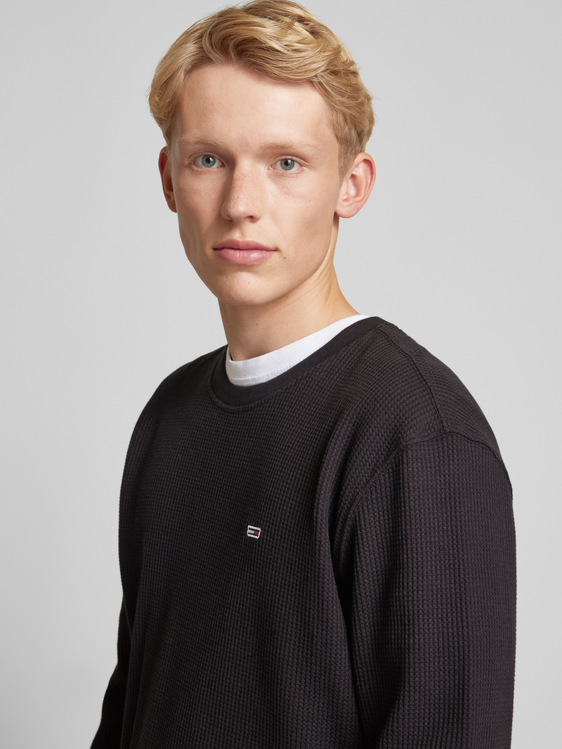 Tommy Jeans Regular fit shirt met lange mouwen en labelstitching