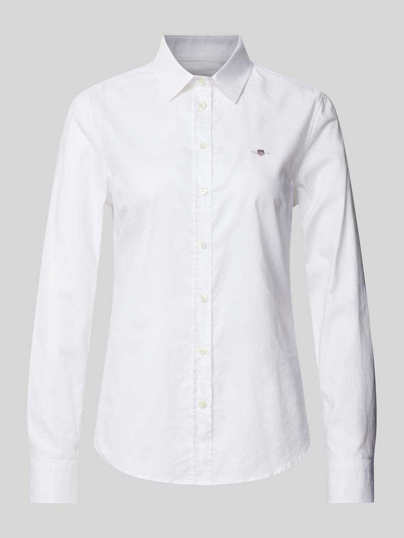 Gant Slim fit overhemdblouse met labelstitching