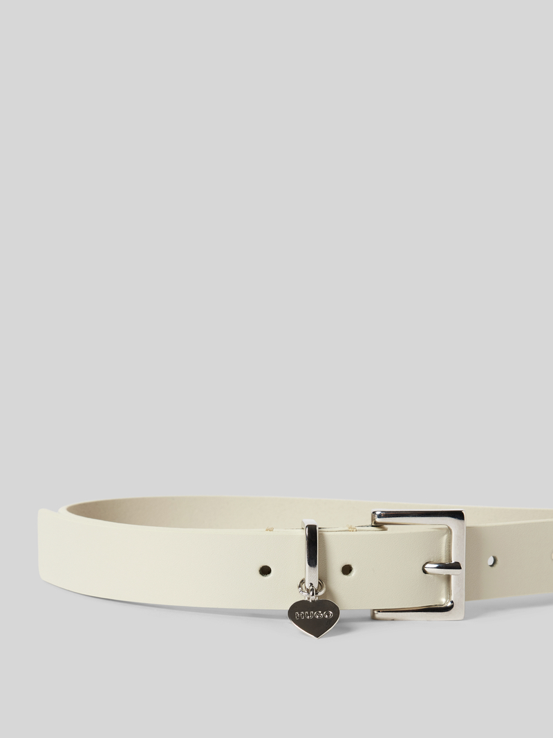HUGO Leren riem met doornsluiting model 'Amelia'