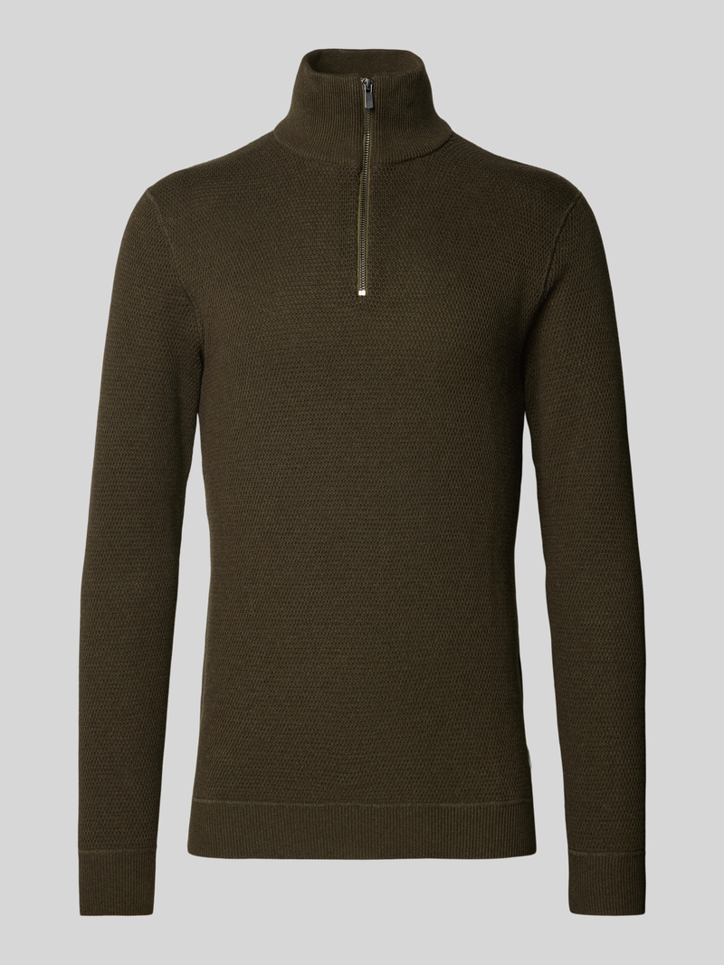 Jack & Jones Premium Gebreide pullover met opstaande kraag model 'BLUCHRISTER'