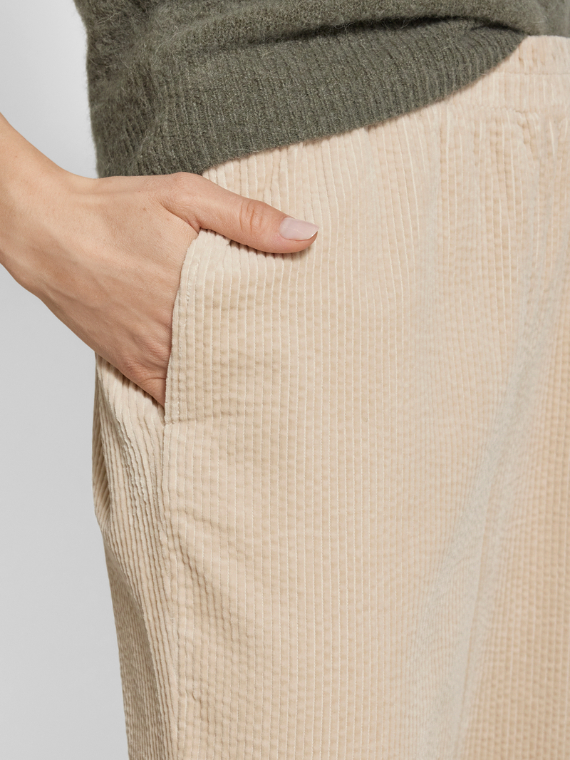 MbyM Straight leg stoffen broek met structuurmotief model 'Berinna'