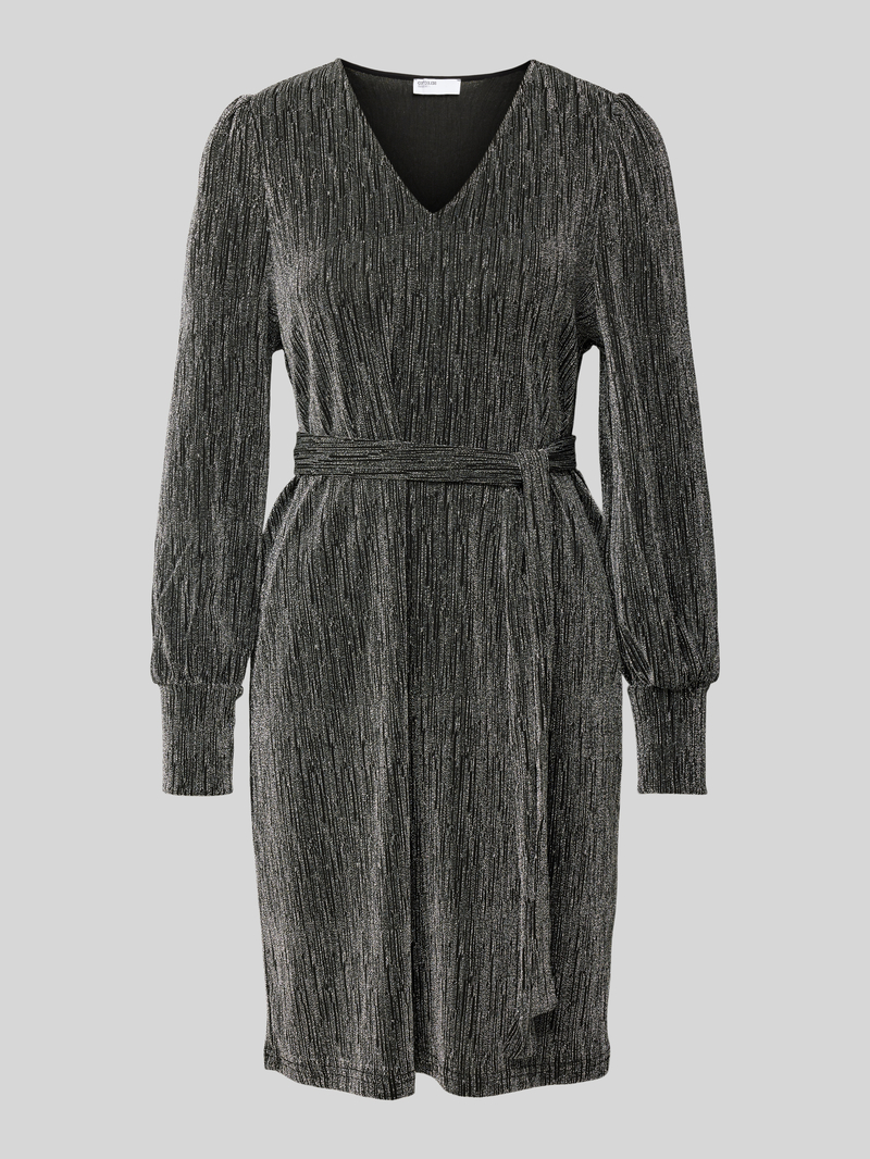 Selected Femme Knielange jurk met V-hals model 'ANITA AGNETHE'