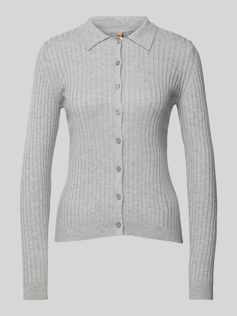 Soyaconcept Gebreid jack met knoopsluiting model 'FETIMA'