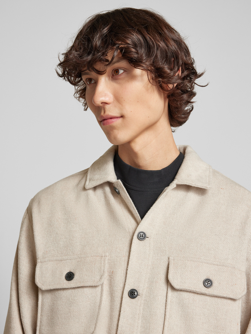 jack & jones Regular fit vrijetijdsoverhemd met paspelzakken op de borst