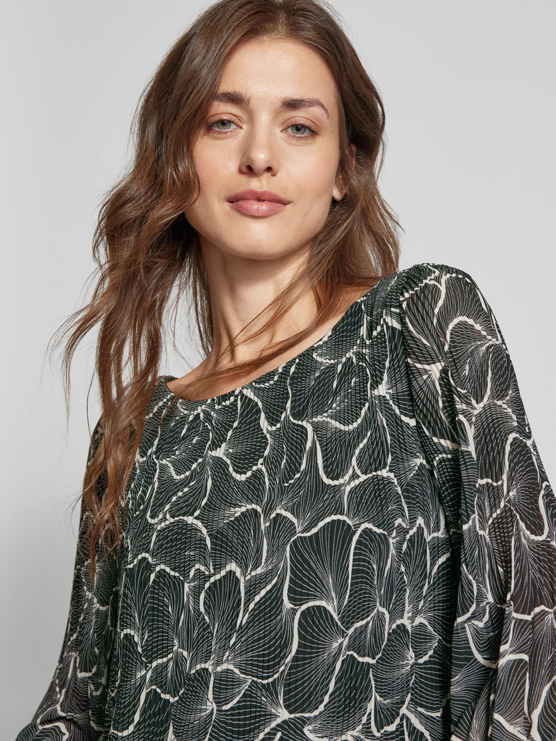 s.Oliver BLACK LABEL Plisséblouse met all-over motief