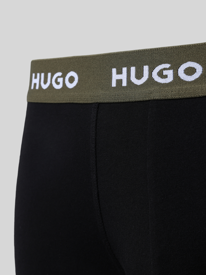 HUGO Boxershort met band met label in een set van 3 stuks