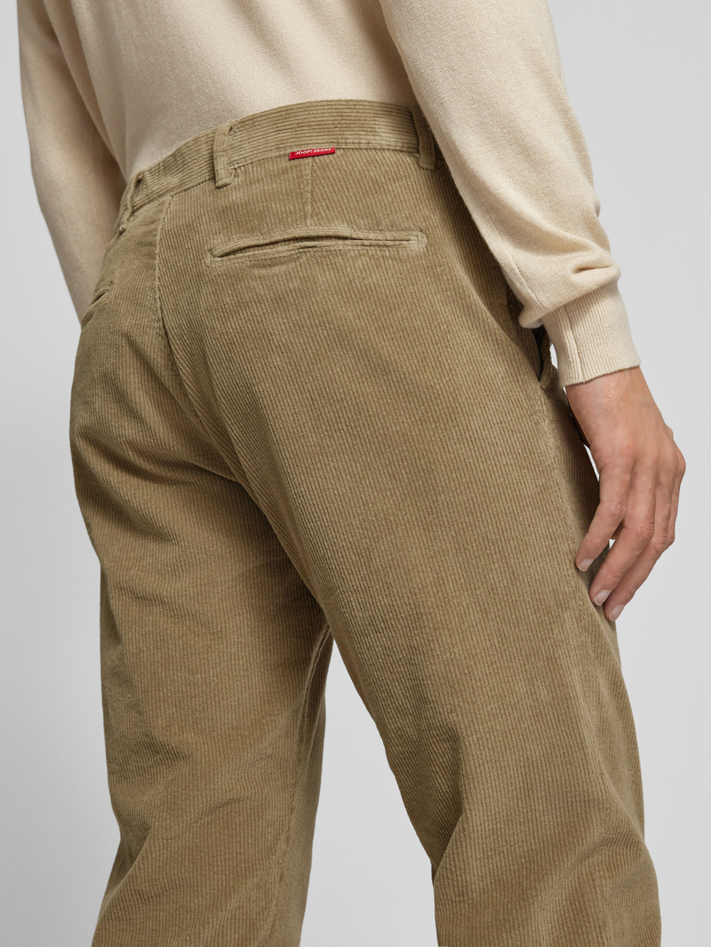 JOOP! JEANS Modern fit corduroy broek met riemlussen model 'Matthew'