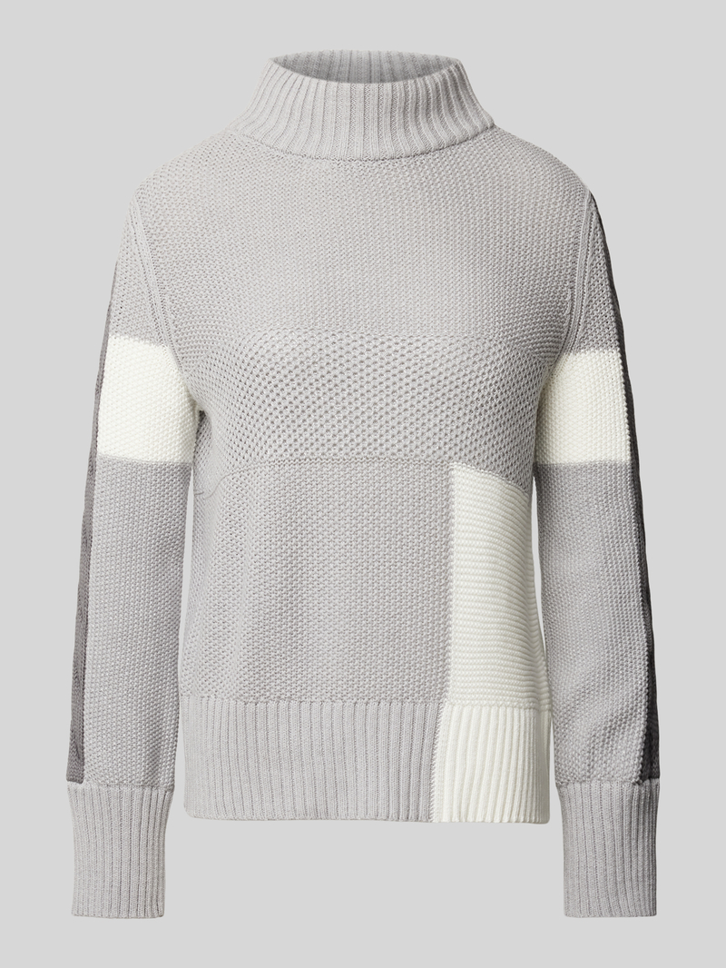 monari Gebreide pullover met opstaande kraag