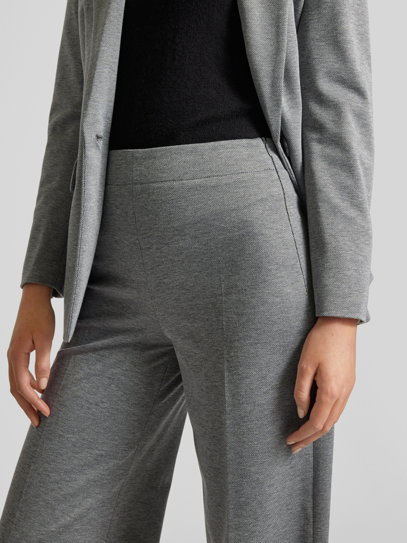 drykorn Wide leg stoffen broek met structuurmotief model 'BEFORE'