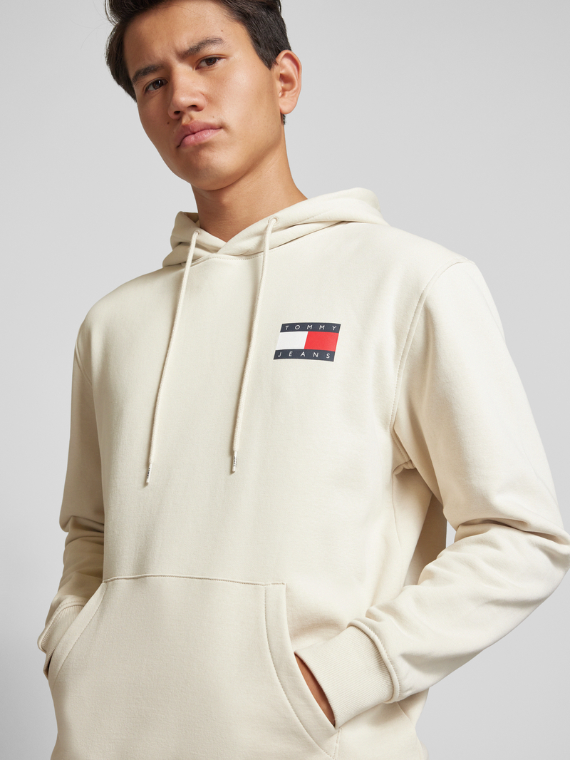 Tommy Jeans Hoodie met labelprint model 'ESSENTIAL'