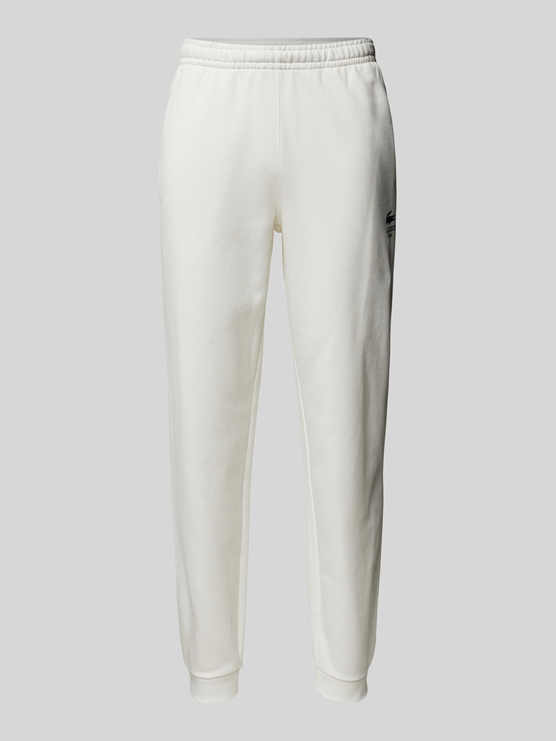 Lacoste Tapered fit sweatpants met labelprint, model 'HERITAGE'