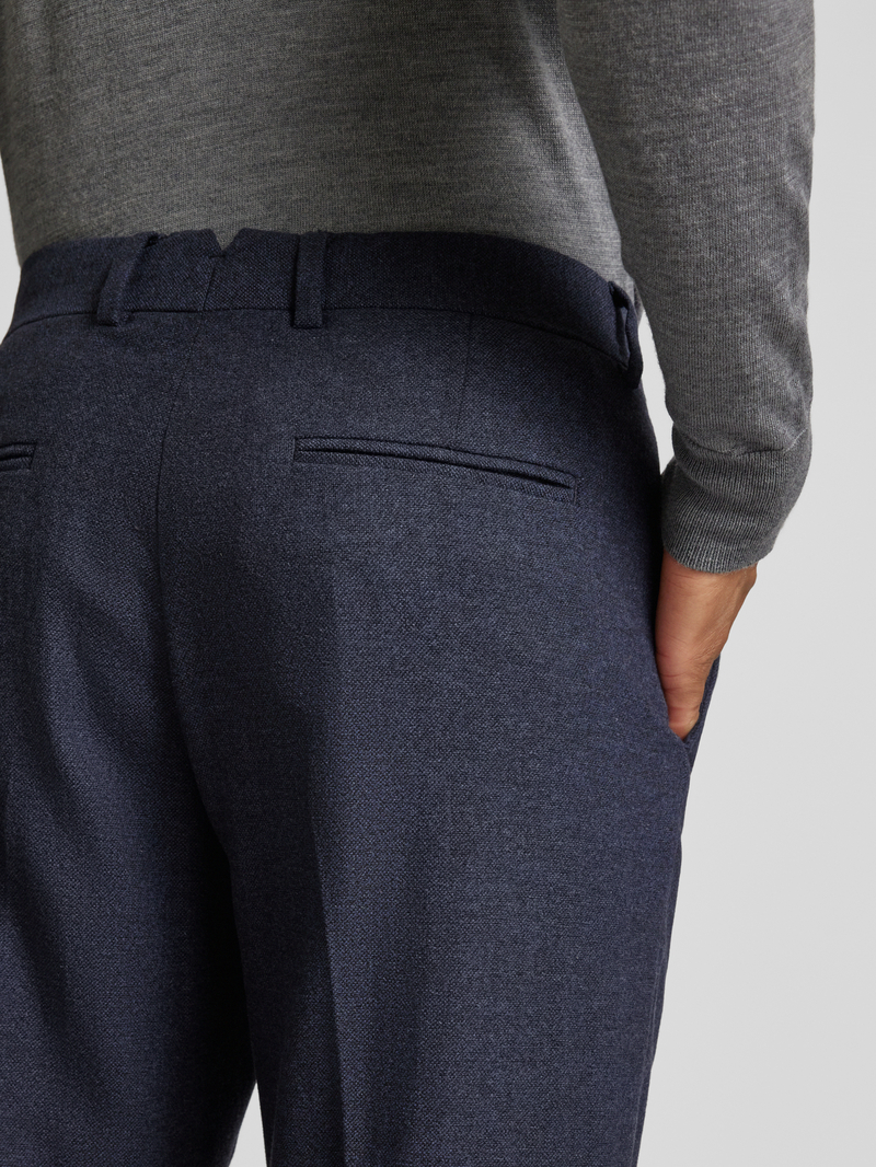 Selected Homme Slim fit pantalon met knoop- en ritssluiting