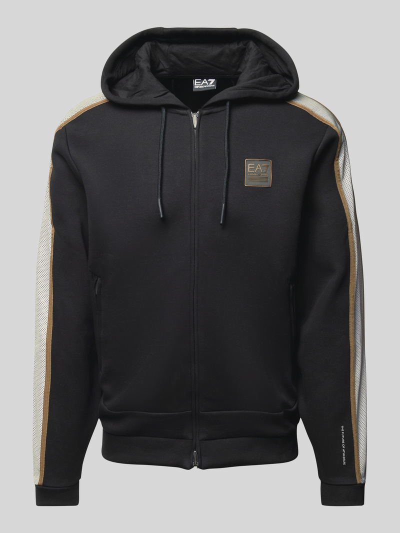 EA7 Emporio Armani Sweatjack met labelpatch