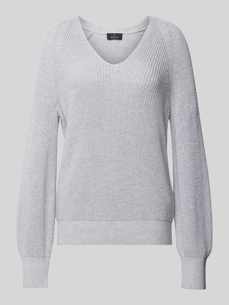 monari Gebreide pullover met V-hals