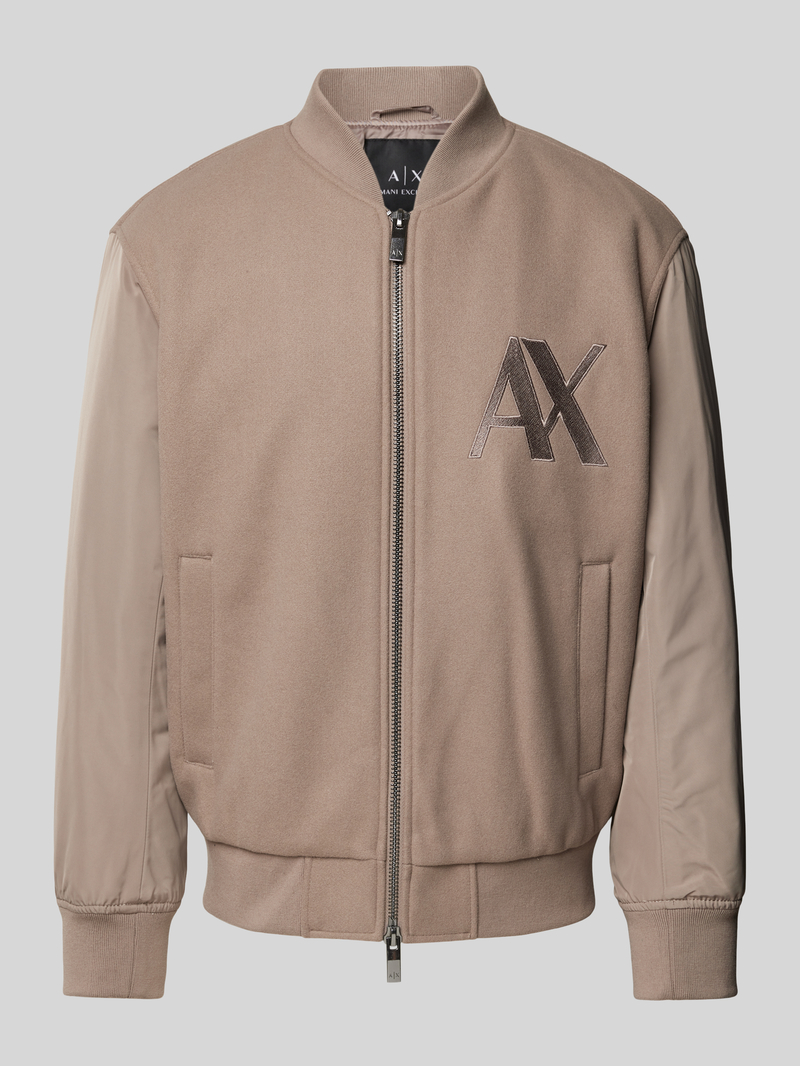 Armani Exchange Bomberjack met labelstitching