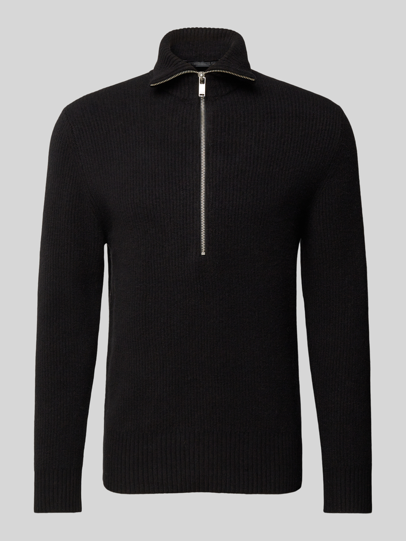 drykorn Gebreide pullover met korte ritssluiting model 'MANUELO'