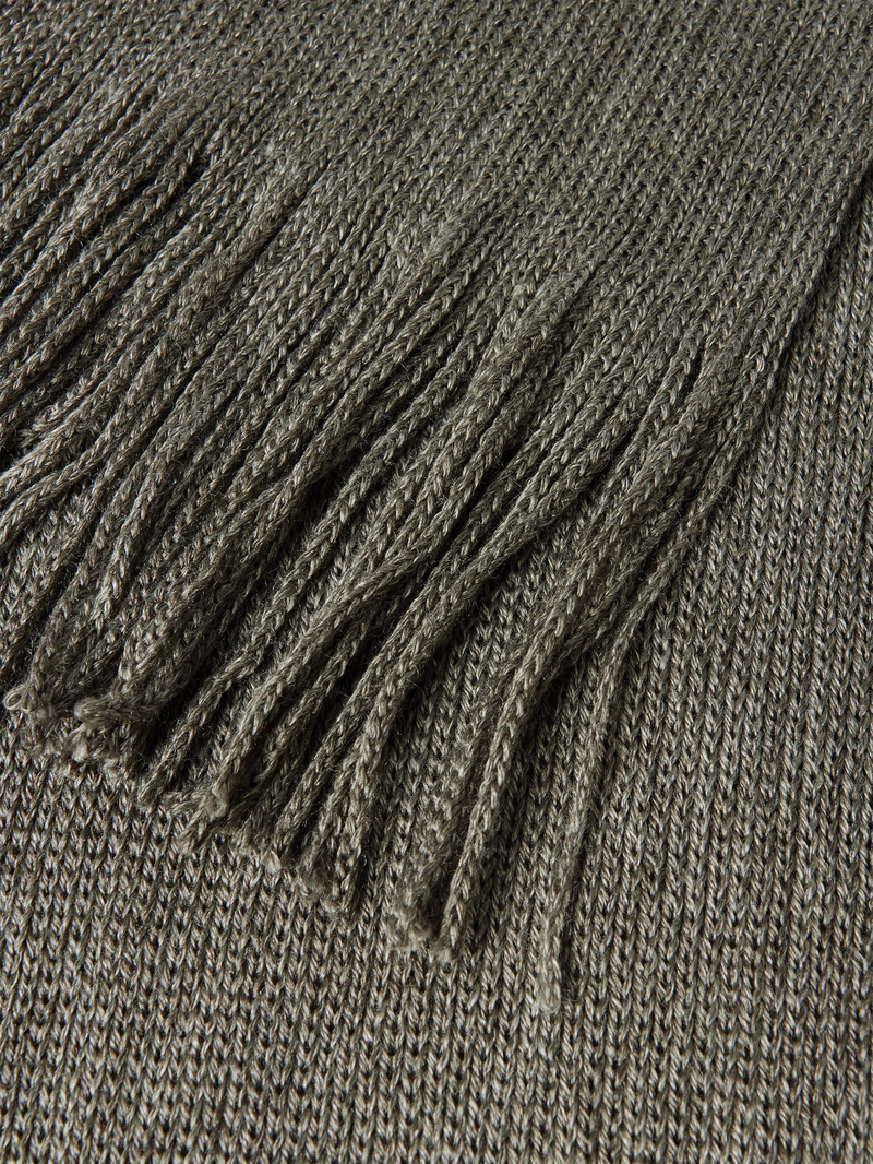 Christian Berg Men Wollen sjaal met franjes