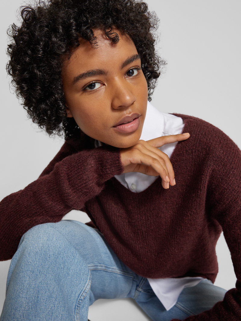 Only Pullover met V-hals model 'CAMILLA'