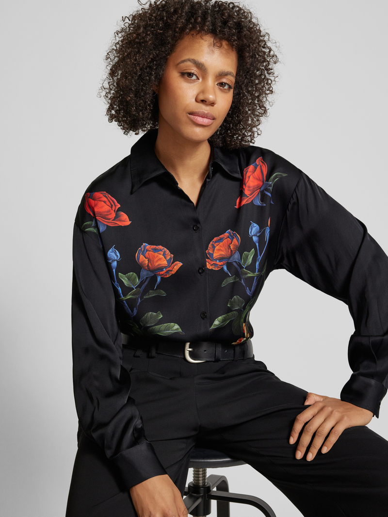 miss goodlife Regular fit blouse met doorknoopsluiting