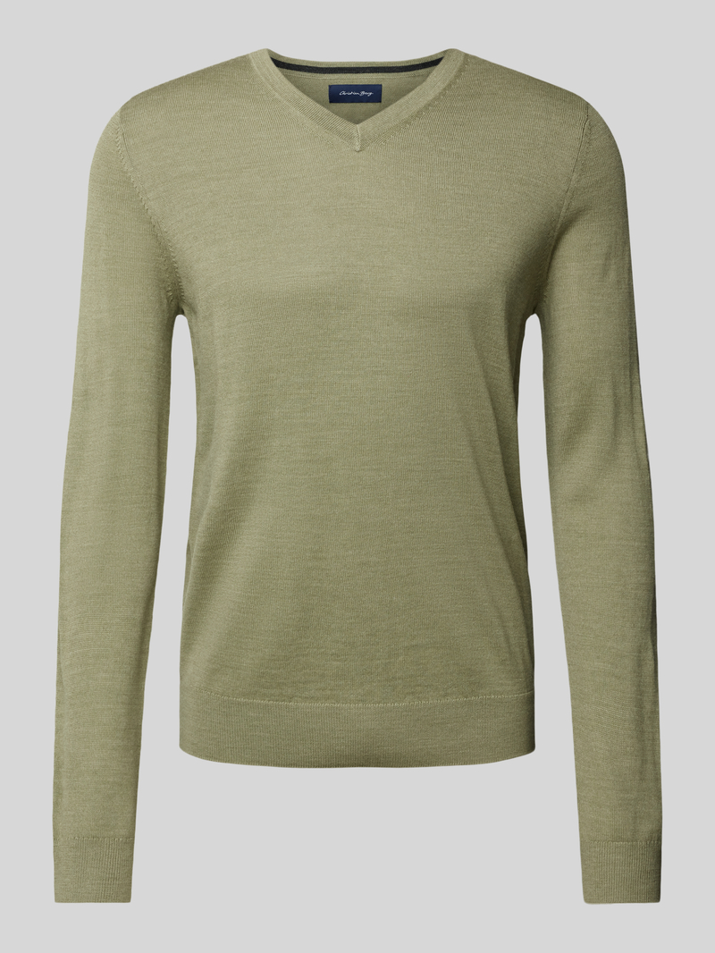 Christian Berg Men Gebreide pullover met V-hals