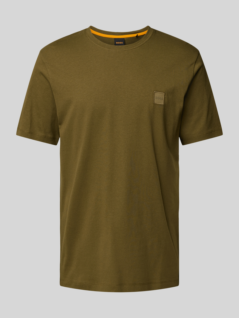 Boss Orange T-shirt met labeldetail model 'Tales'