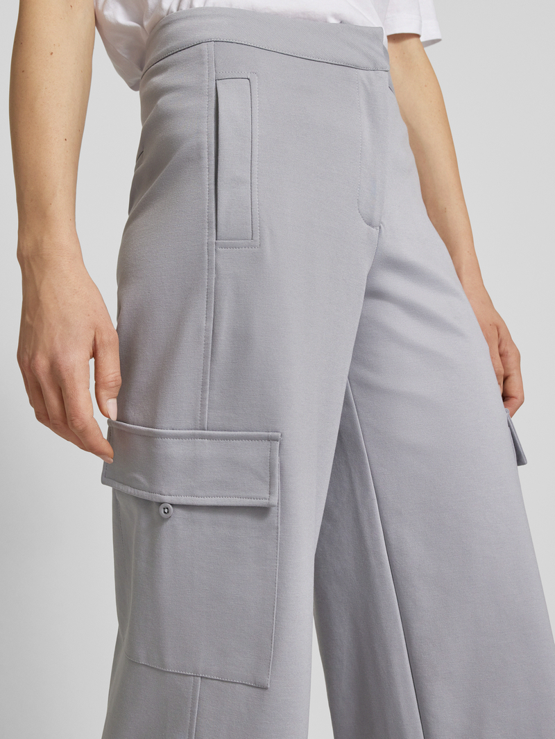 Ichi Baggy fit stoffen broek met cargozakken model 'IMONSE'