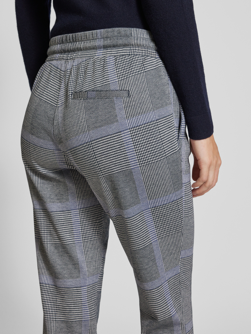 Tom Tailor Losjes vallende geruite broek met LENZING™ EcoVero™