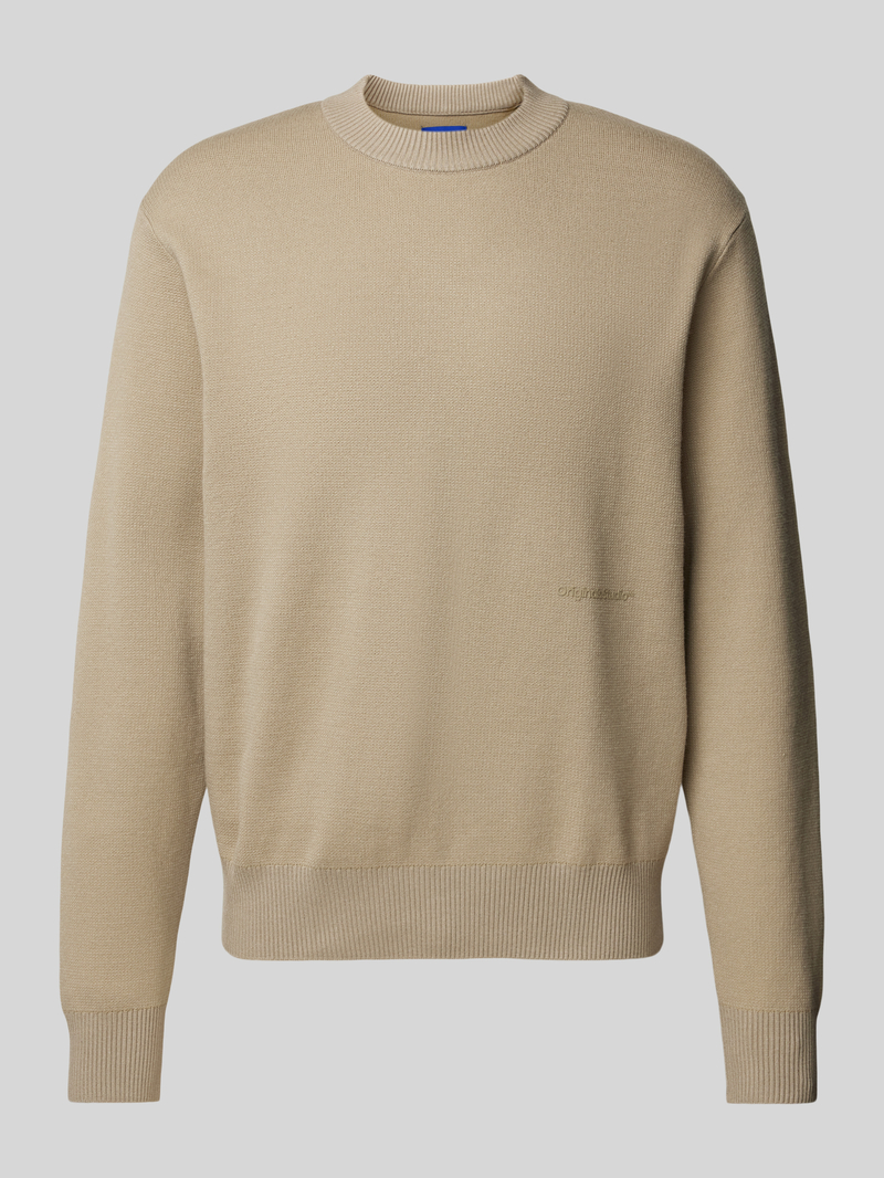 jack & jones Gebreide pullover met labelprint model 'VESTERBRO'