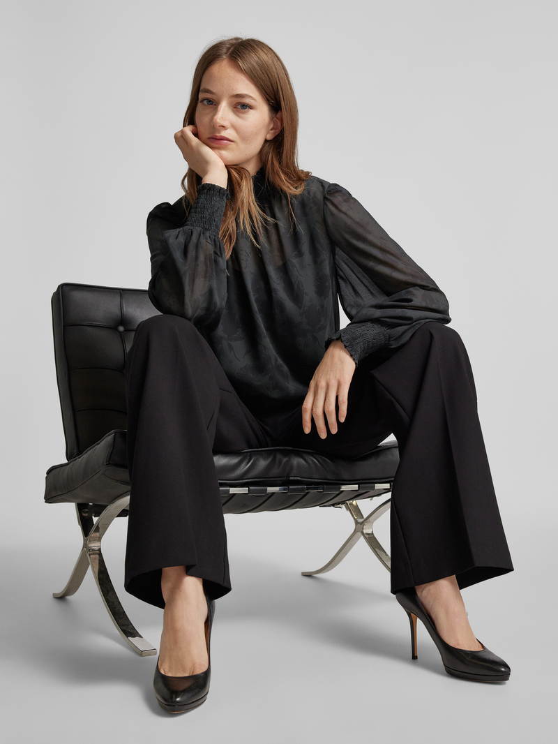 Jake*s Collection Blouseshirt met opstaande kraag