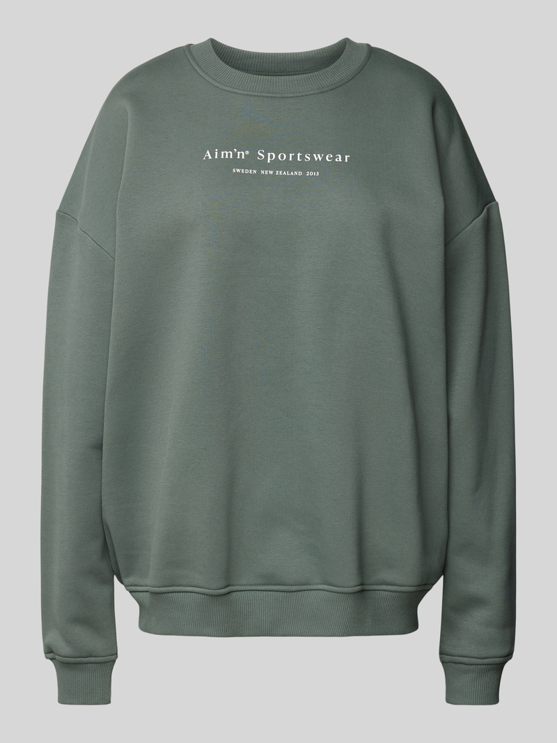 AIMN Sweatshirt met kapmouwen