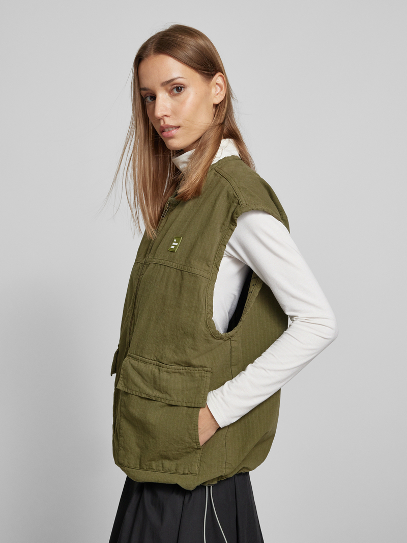 American vintage Gilet met ritssluiting model 'RYGBAY'