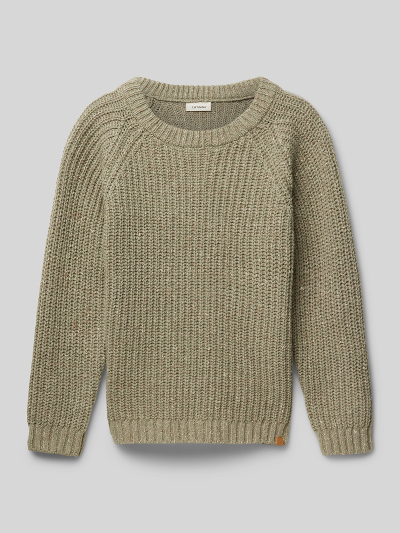 Lil Atelier Gebreide pullover met raglanmouwen model 'MOLFERT'