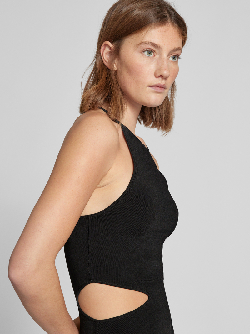 Calvin Klein Jeans Knielange jurk van pure viscose