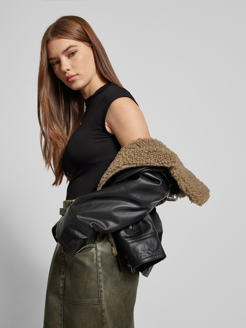 Gina Tricot T-shirt met turtleneck