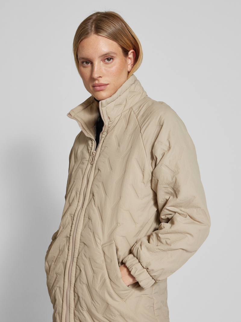 FREE QUENT Lange jas met opstaande kraag model 'Crown'