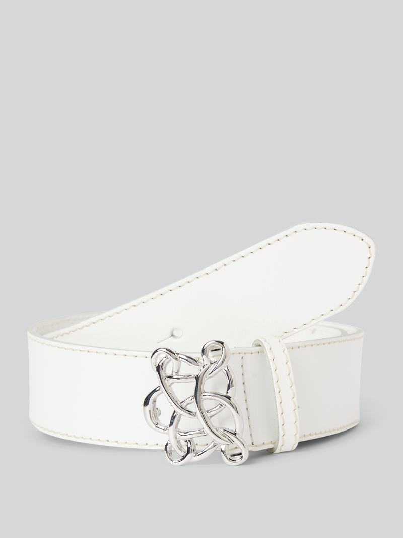 Vanzetti Leren riem met applicatie