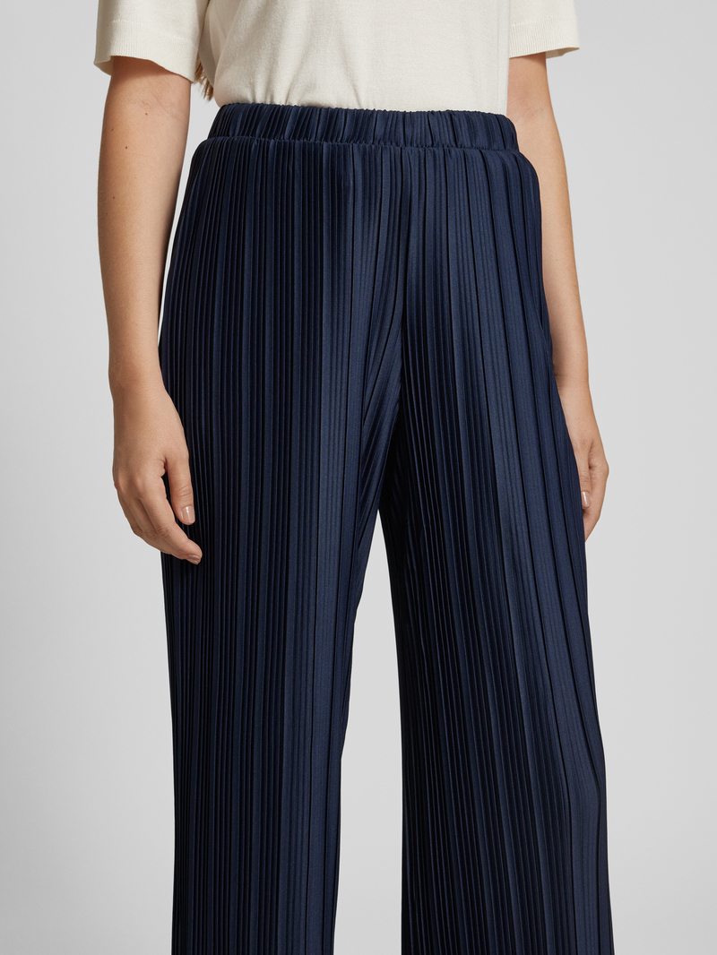 Vila Wide leg stoffen broek met plissévouwen model 'TAHLIA'