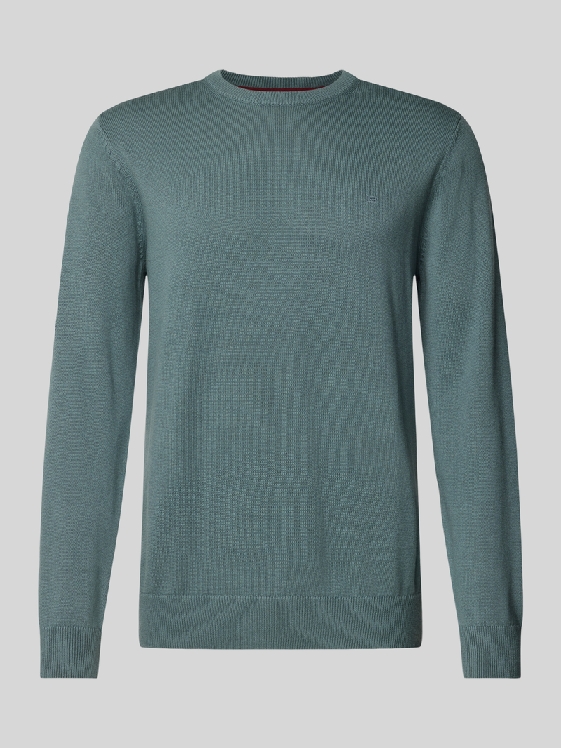 Christian Berg Men Gebreide pullover met wol en ronde hals