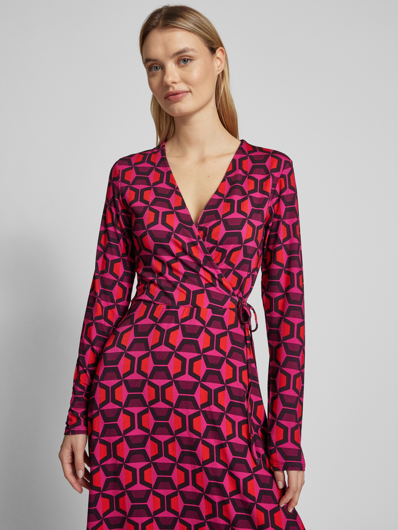 milano italy Midi-jurk in wikkellook
