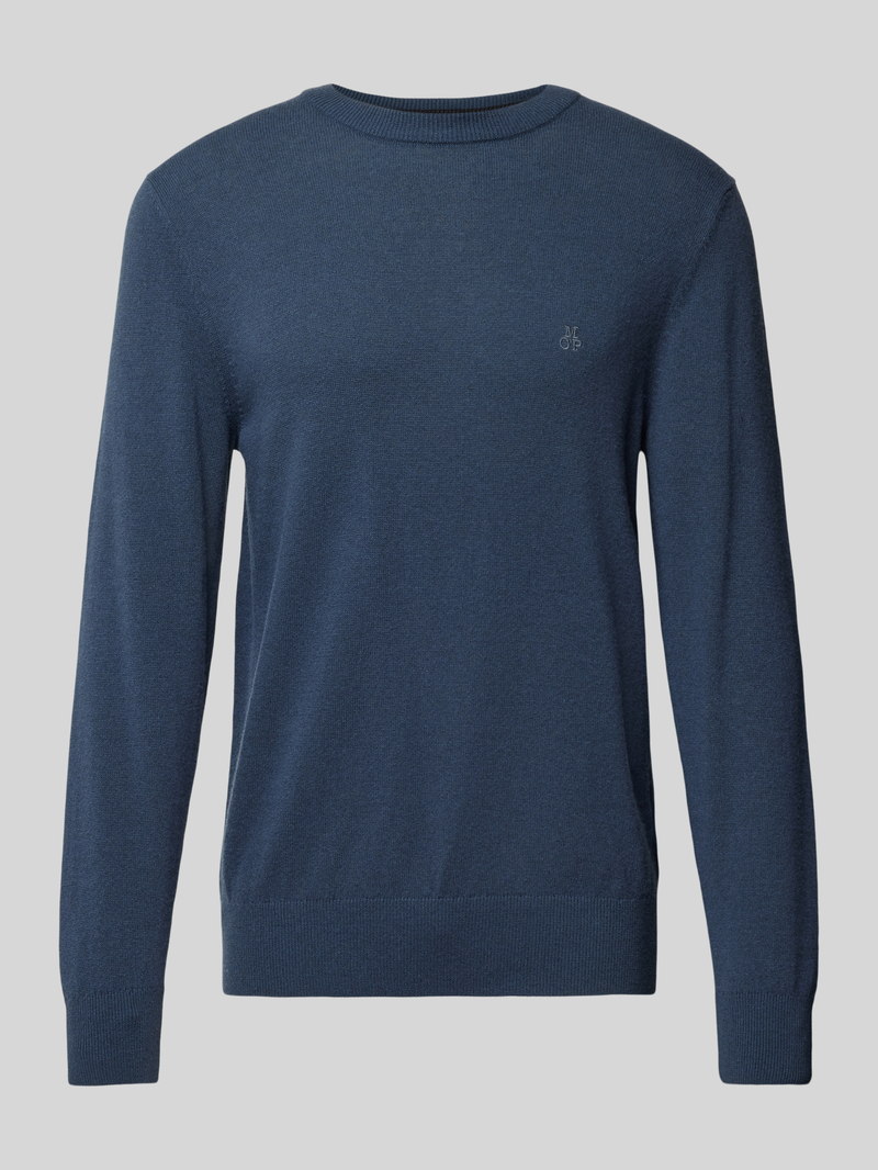 MARC O POLO Regular fit gebreide pullover van een zachte mix van katoen en scheerwol