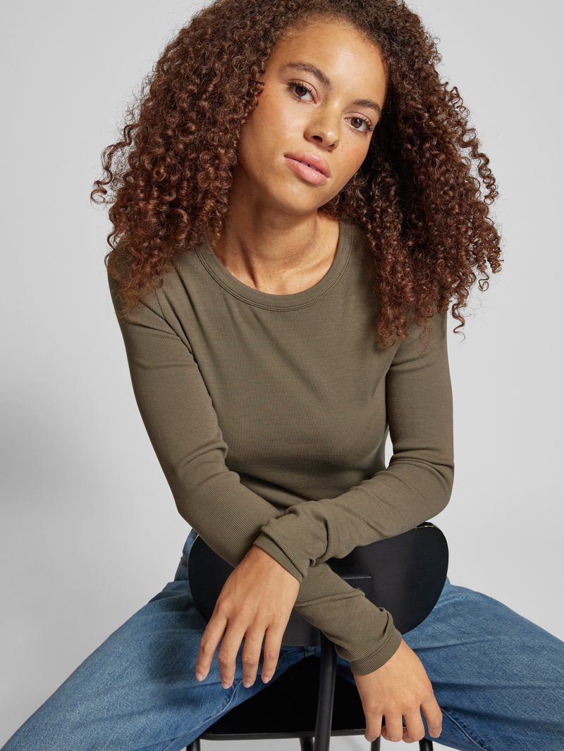 Calvin Klein Jeans Shirt met lange mouwen en labelpatch