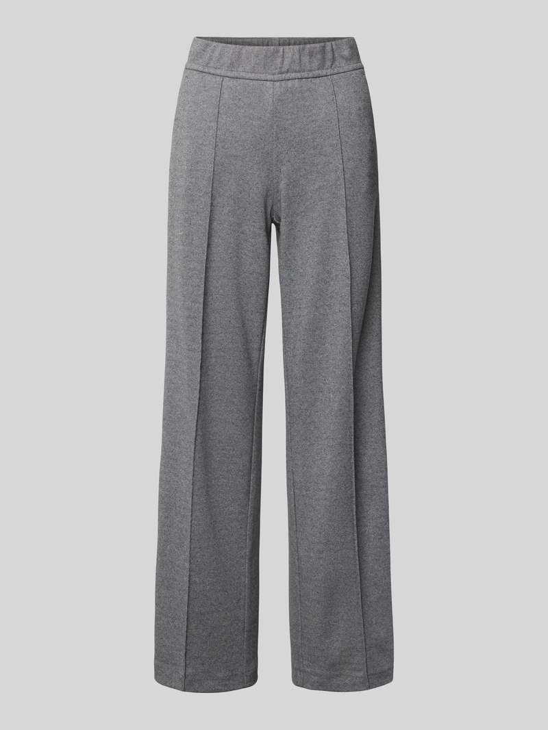 ROSNER Wide leg stoffen broek met elastische band model 'May'