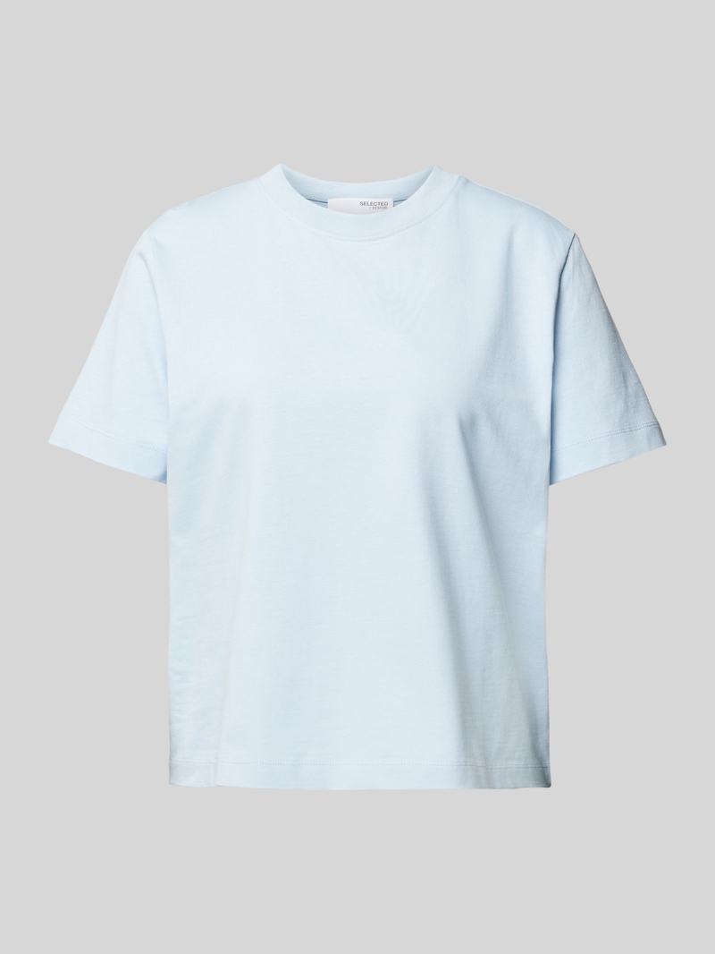 Selected Femme T-shirt van puur biologisch katoen met ronde hals