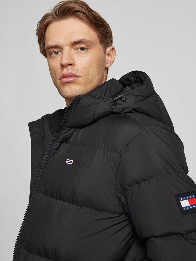 Tommy Jeans Regular fit donsjack met veren