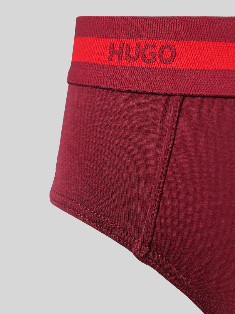 HUGO Slip met label in band in set van 3 stuks