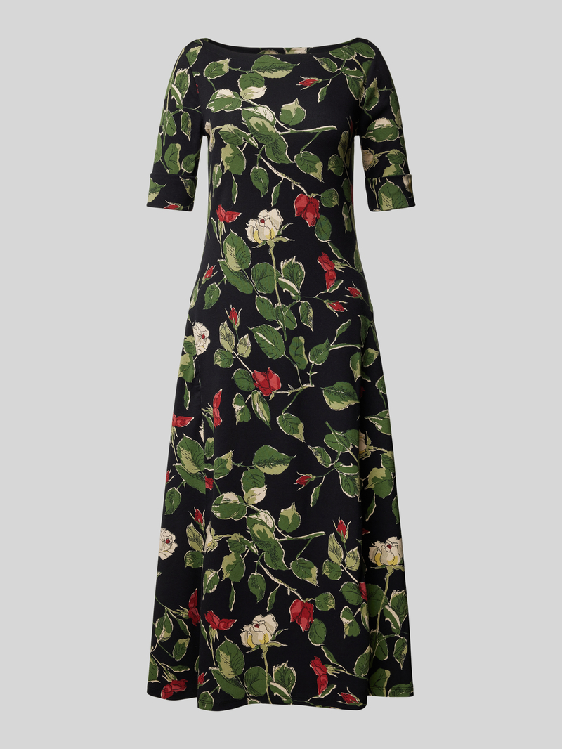 Lauren Ralph Lauren Midi-jurk met boothals model 'MUNZIE'