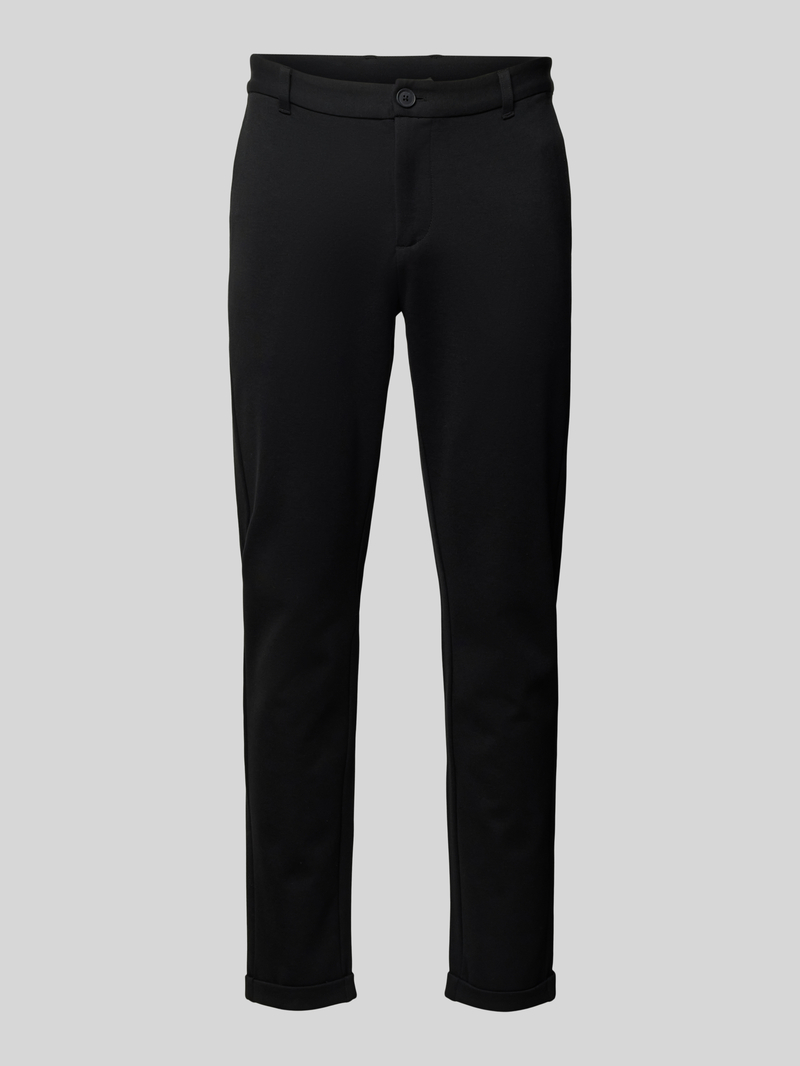 lindbergh Slim fit stoffen broek met verkort model