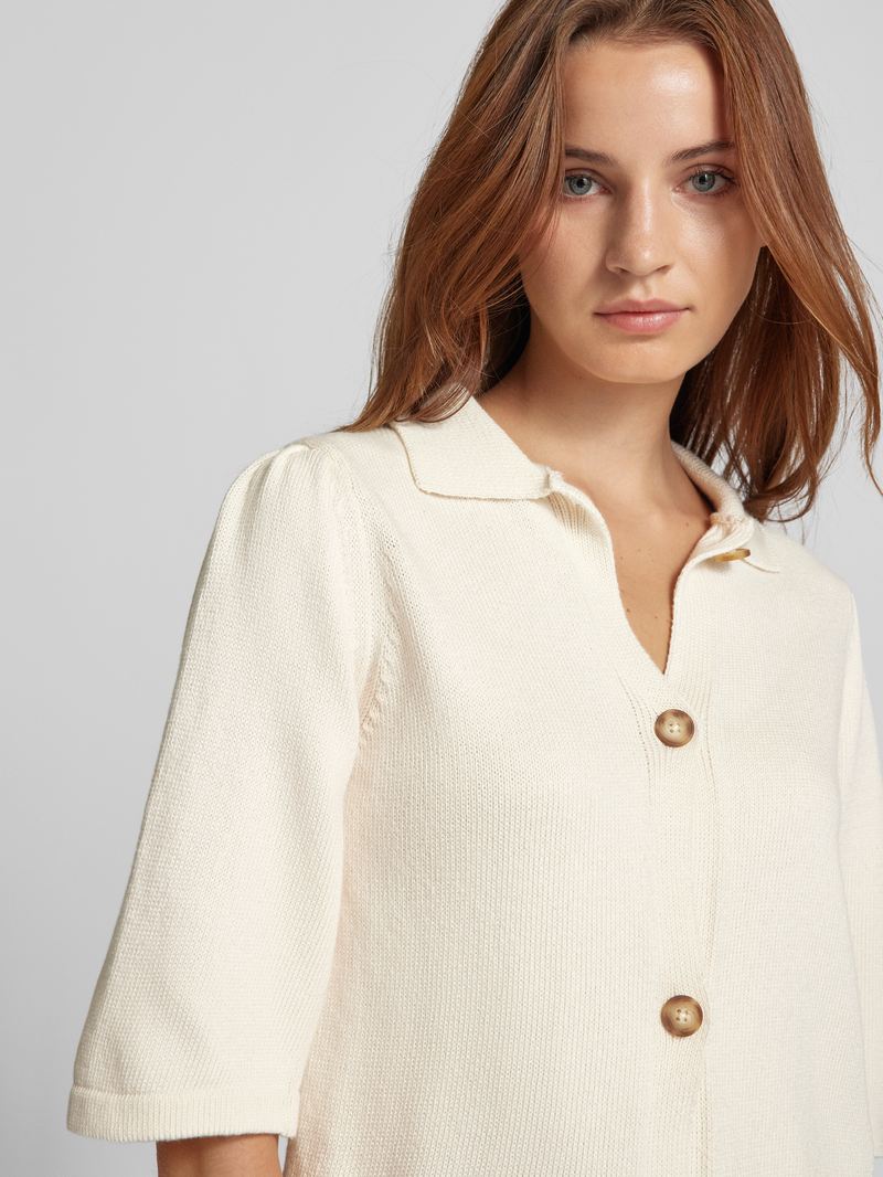 Vila Gebreid jack met knoopsluiting model 'ASYA'
