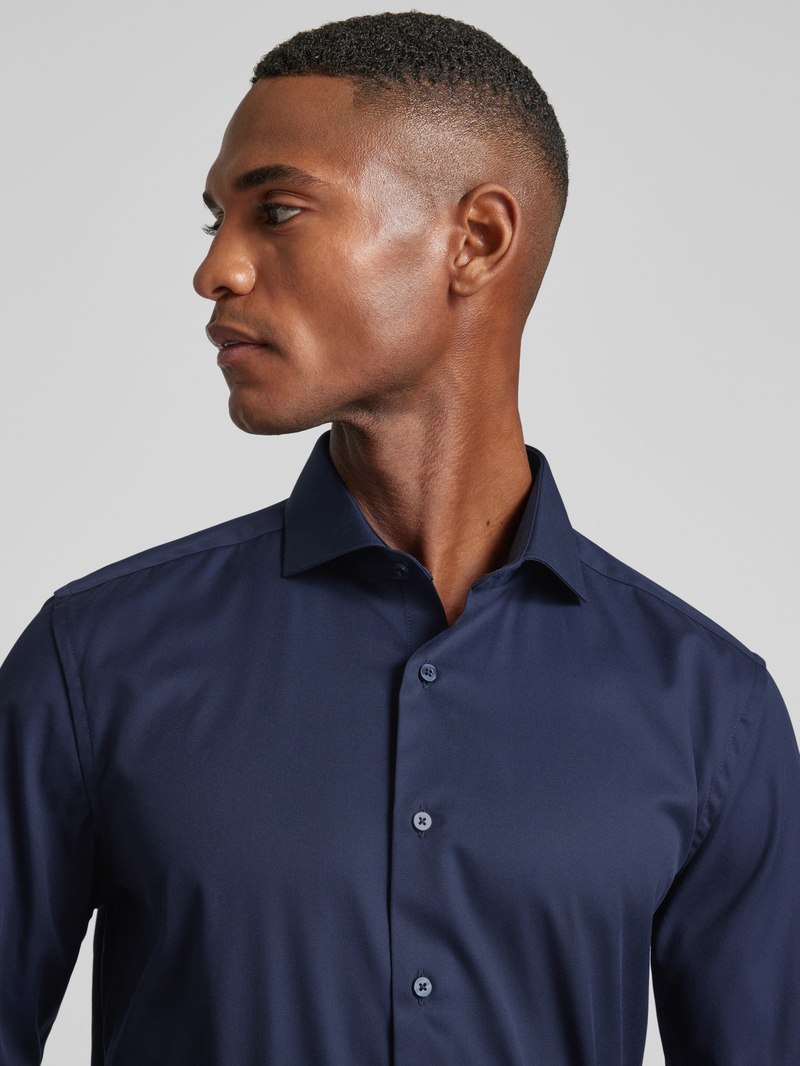 Eterna Slim fit zakelijk overhemd van twill
