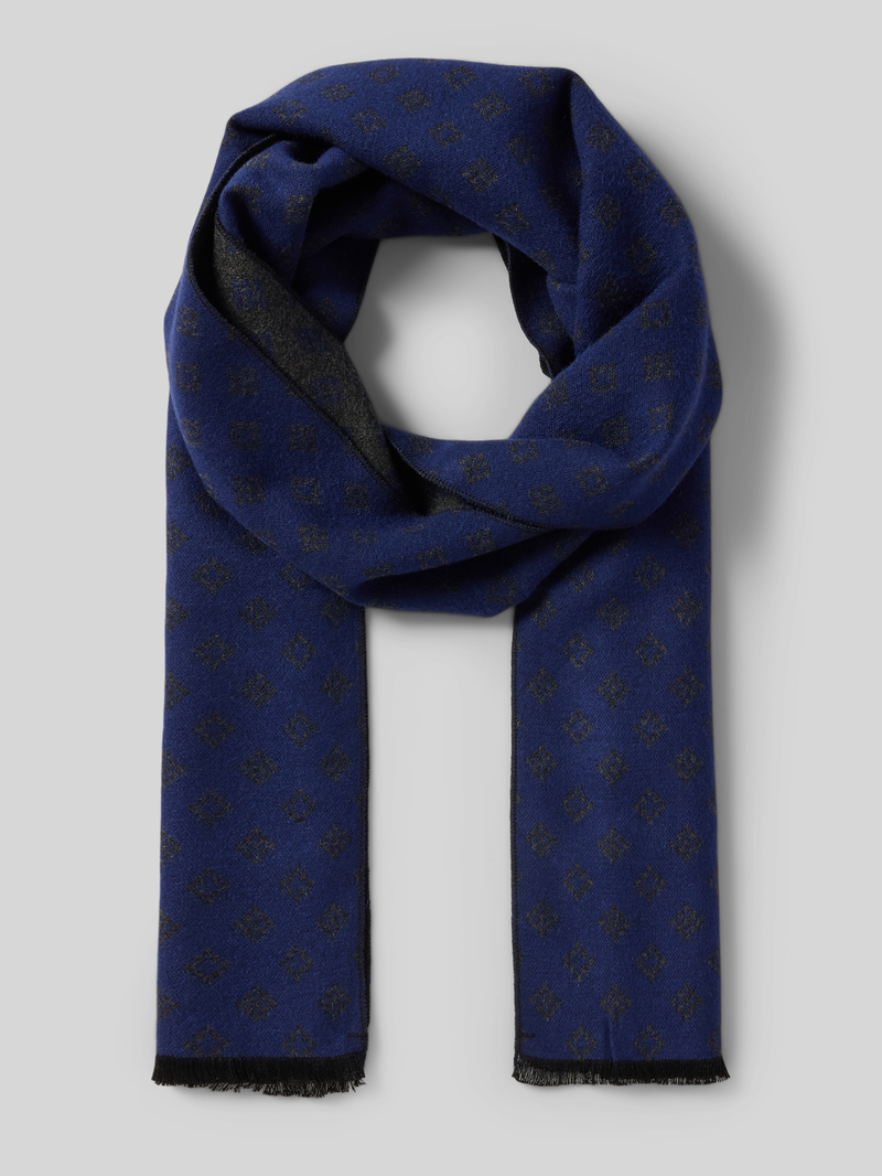 Christian Berg Men Sjaal van viscose met franjes